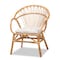 Baxton Studio Benicia Modern Bohemian Natural Brown Rattan Dining Chair 210-12704 - alternate 9